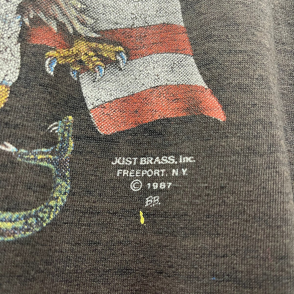 1987 3D Emblem Live Free or Die Tee