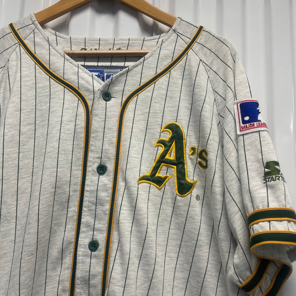 90s Oakland A’s Starter Pin Striped Jersey