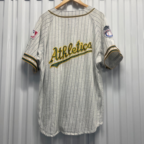 90s Oakland A’s Starter Pin Striped Jersey