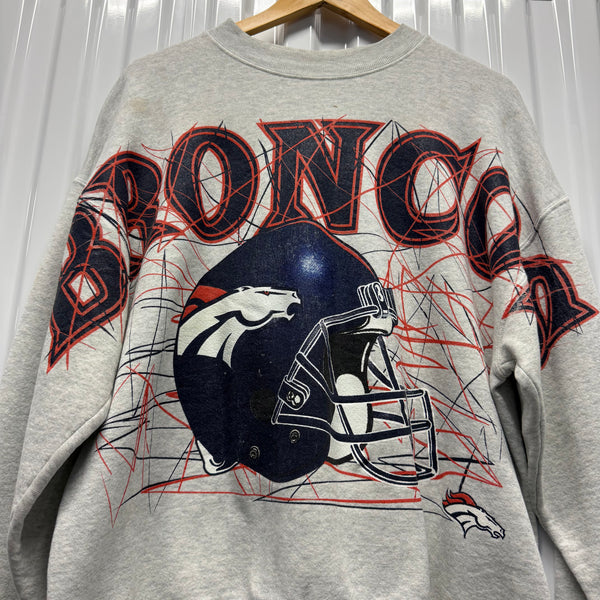 90s Broncos Spellout Crew