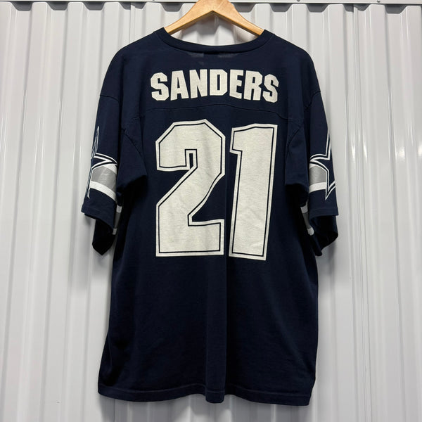 90s Deion Sanders Cowboys Jersey Tee
