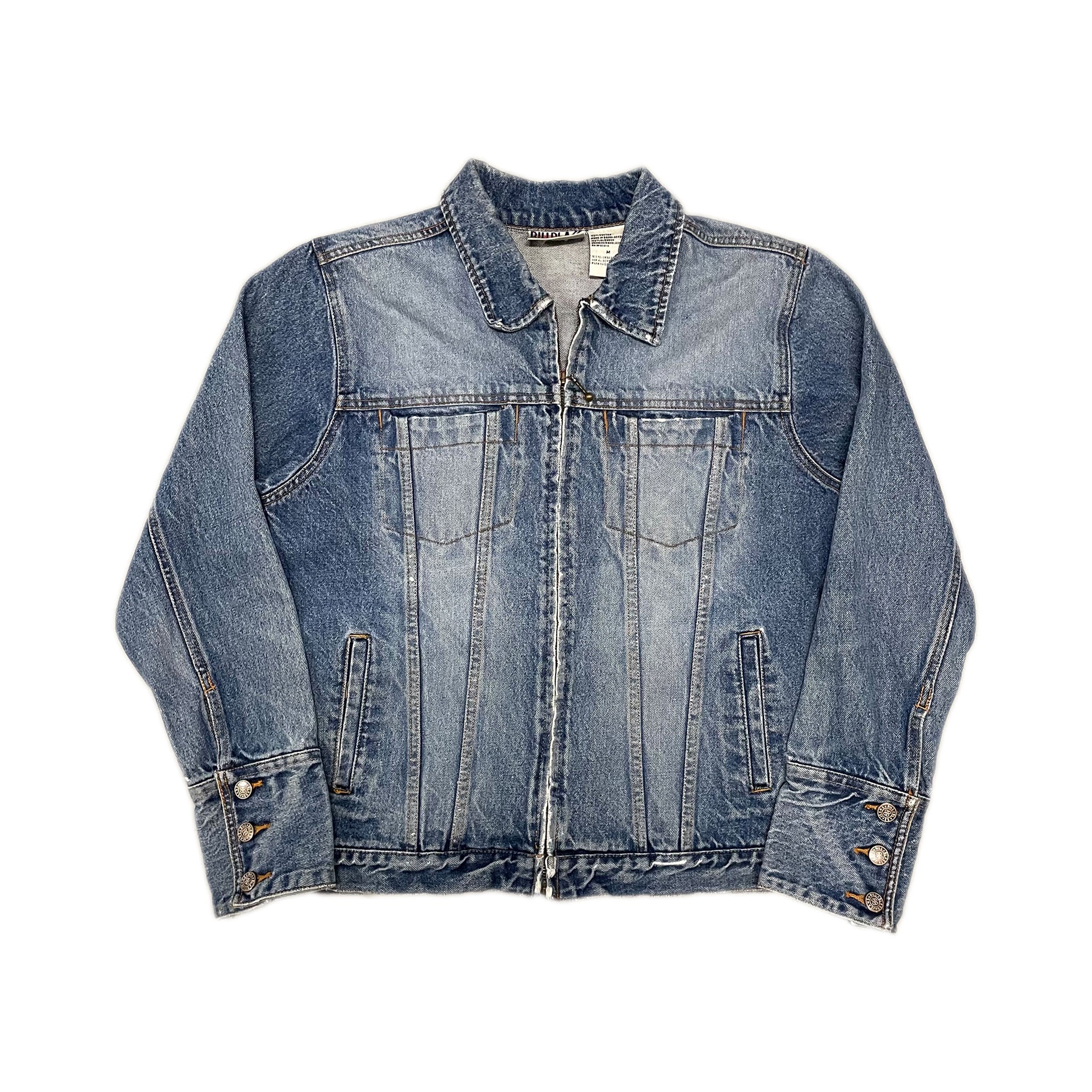 Bill Blass Zip Denim Jacket (M)