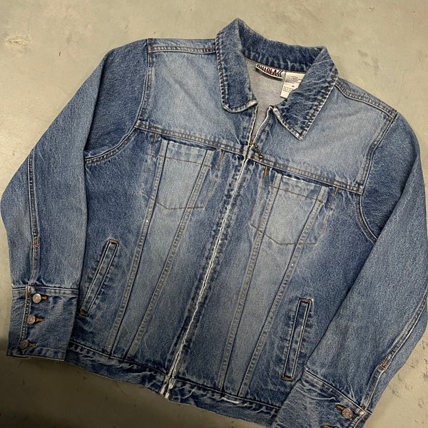 Bill Blass Zip Denim Jacket (M)