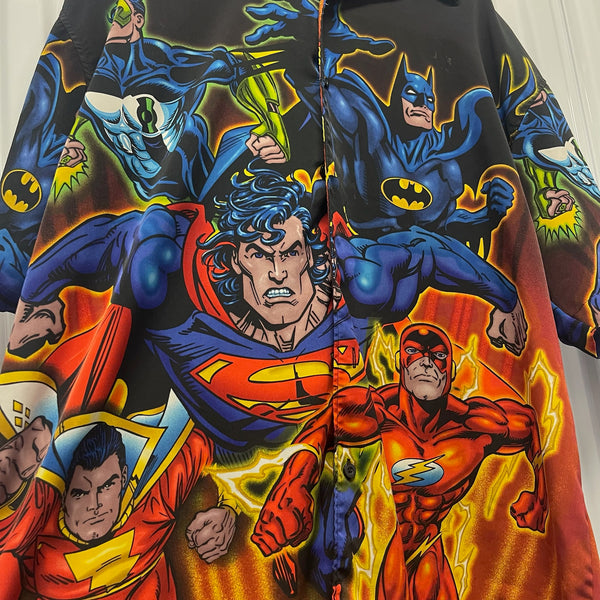 2001 DC Comics Rayon Button Up