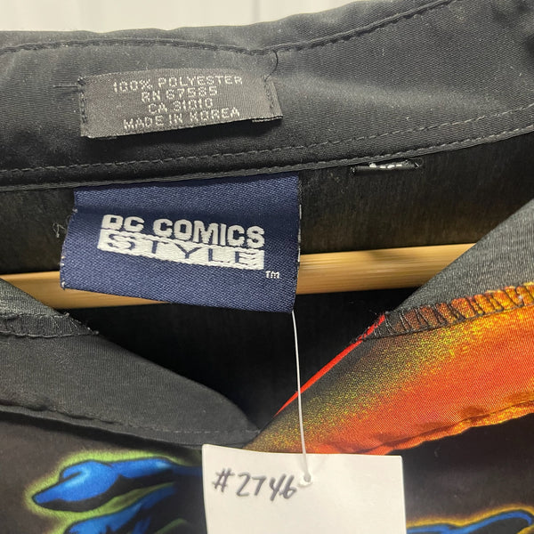 2001 DC Comics Rayon Button Up