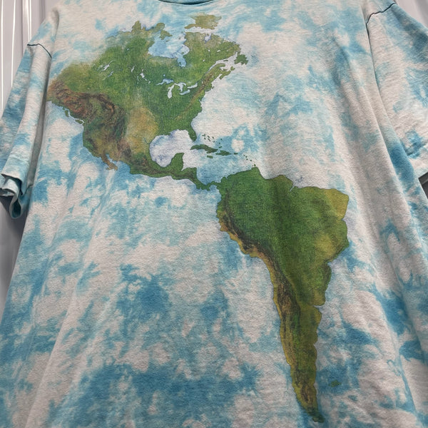 90s Liquid Blue Earth AOP Tee