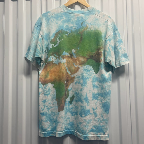 90s Liquid Blue Earth AOP Tee
