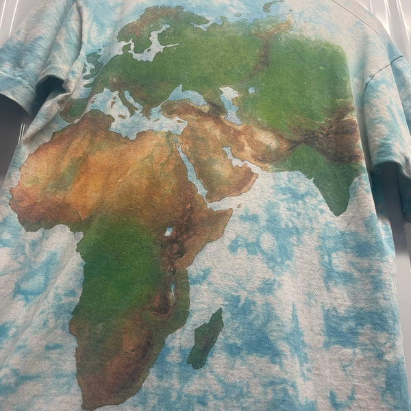 90s Liquid Blue Earth AOP Tee