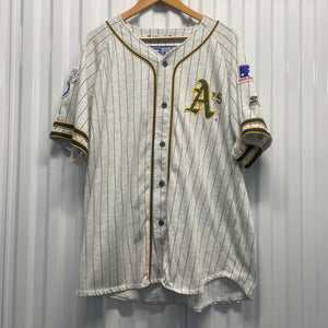 90s Oakland A’s Starter Pin Striped Jersey