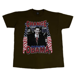 Change We Can Believe In Obama Tee - Brown (XL)