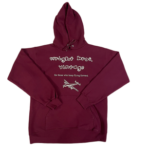 Burgundy/Cream Hoodie (S)