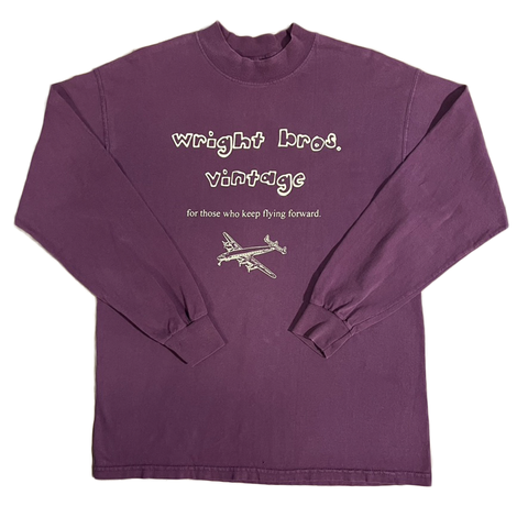 Purple/Cream Mockneck (L)